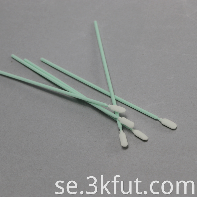 green long handle foam swabs from